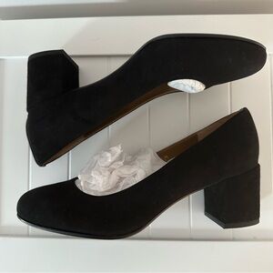 MARGAUX Black Suede Heels